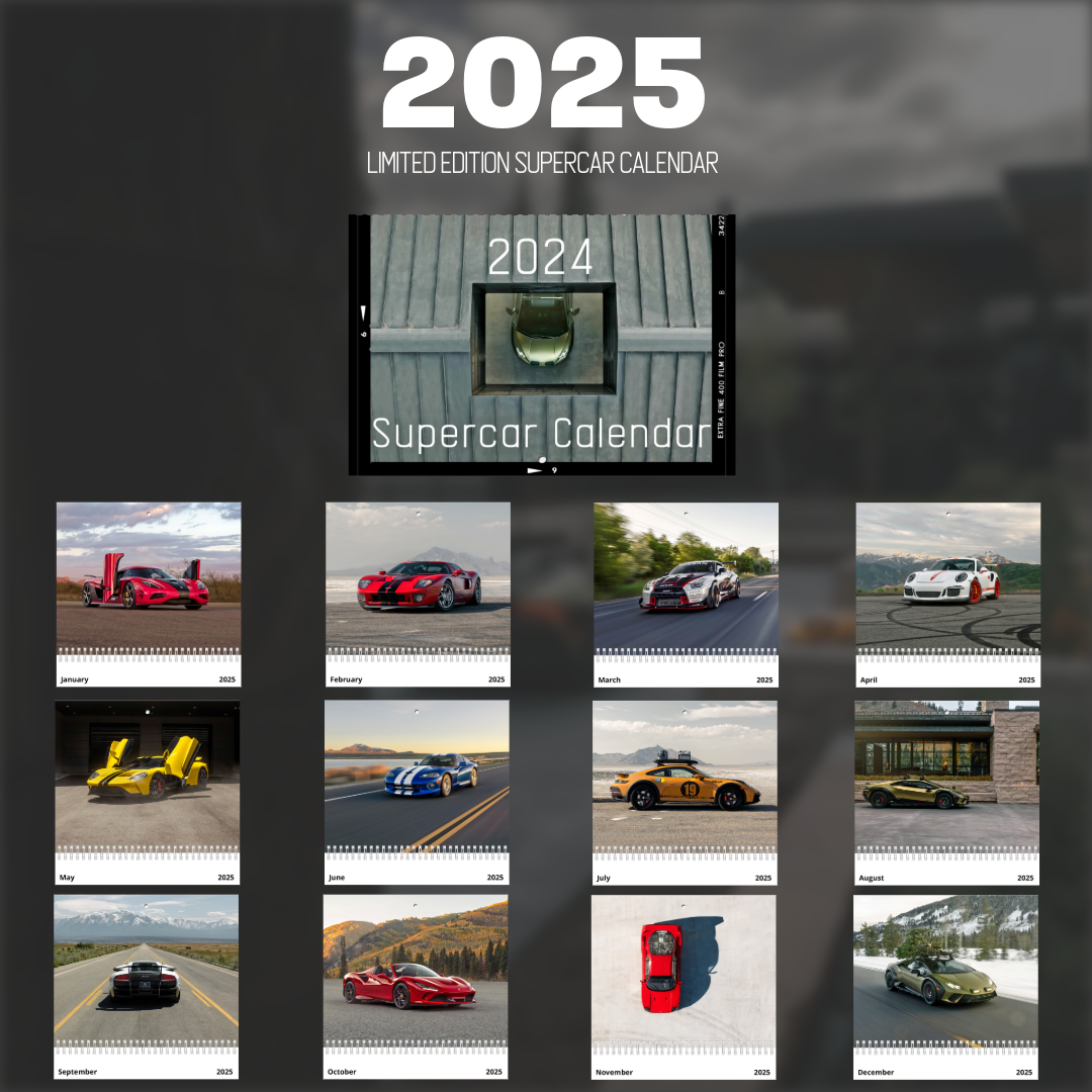 Limited Edition Supercar Calendar 2025